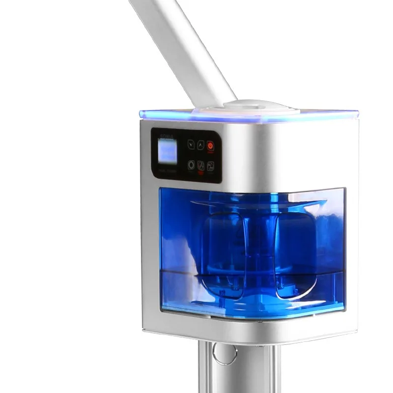 Luxury Beauty Facial Steamer on Wheels Professional Ozone Vapor Hot and Cold Face Steamer for Skin Moisturize Cleaning