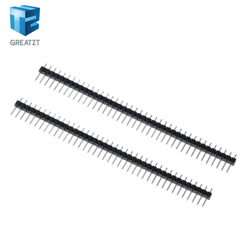 10pcs 40 Pin 1x40 Single Row Male 2.54 Breakable Pin Header Connector Strip for Arduino Black image 3