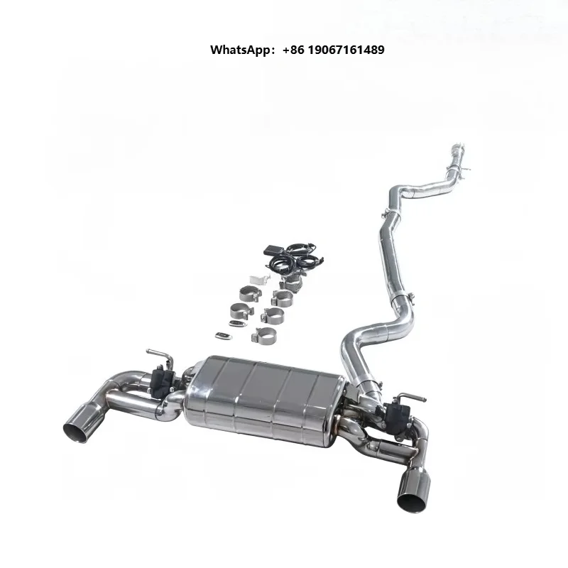 Suitable for 120i 2.0T B48 2019 Mid Tail Single Drum Dual Valve Dual Outlet Exhaust Pipe Performance Exhaust Assembly F002