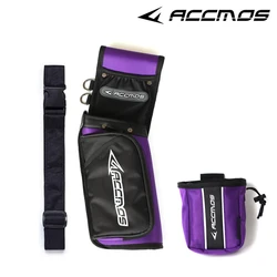 1 Set Arrow Bag Portable Quiver Arrow Holder Waist Carrier Bag Compound Bow Release Pouch for Archery Hunting Shooting Accessory