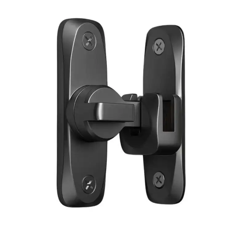 Heavy Duty Flip Door Latch 90/180 Degree Rotation Aluminum Alloy Anti Theft Lock for Exterior Fence Gate Security
