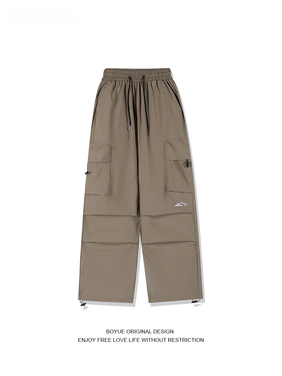 

Мужские водонепроницаемые рабочие брюки Boyue, повседневные, в стиле хип-хоп, с 3D-эффектом, с отворотами, длинные, для молодежи, на все сезоны