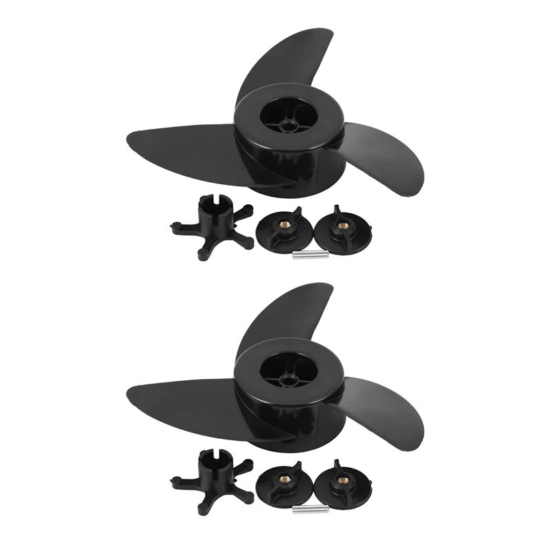 2X 54L Motor Boat Propeller Electric Propeller Propeller Outboard Motor Electric Motor For Haibo Et34 Et44 Et54