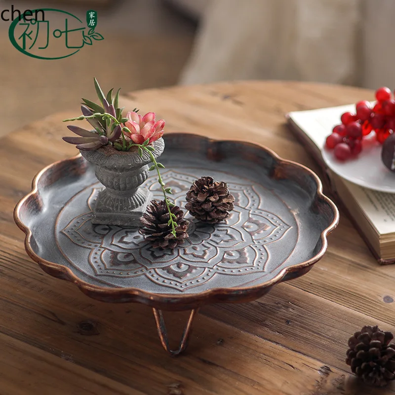 Zml metal craft tray - perfect for tea house gatherings, 