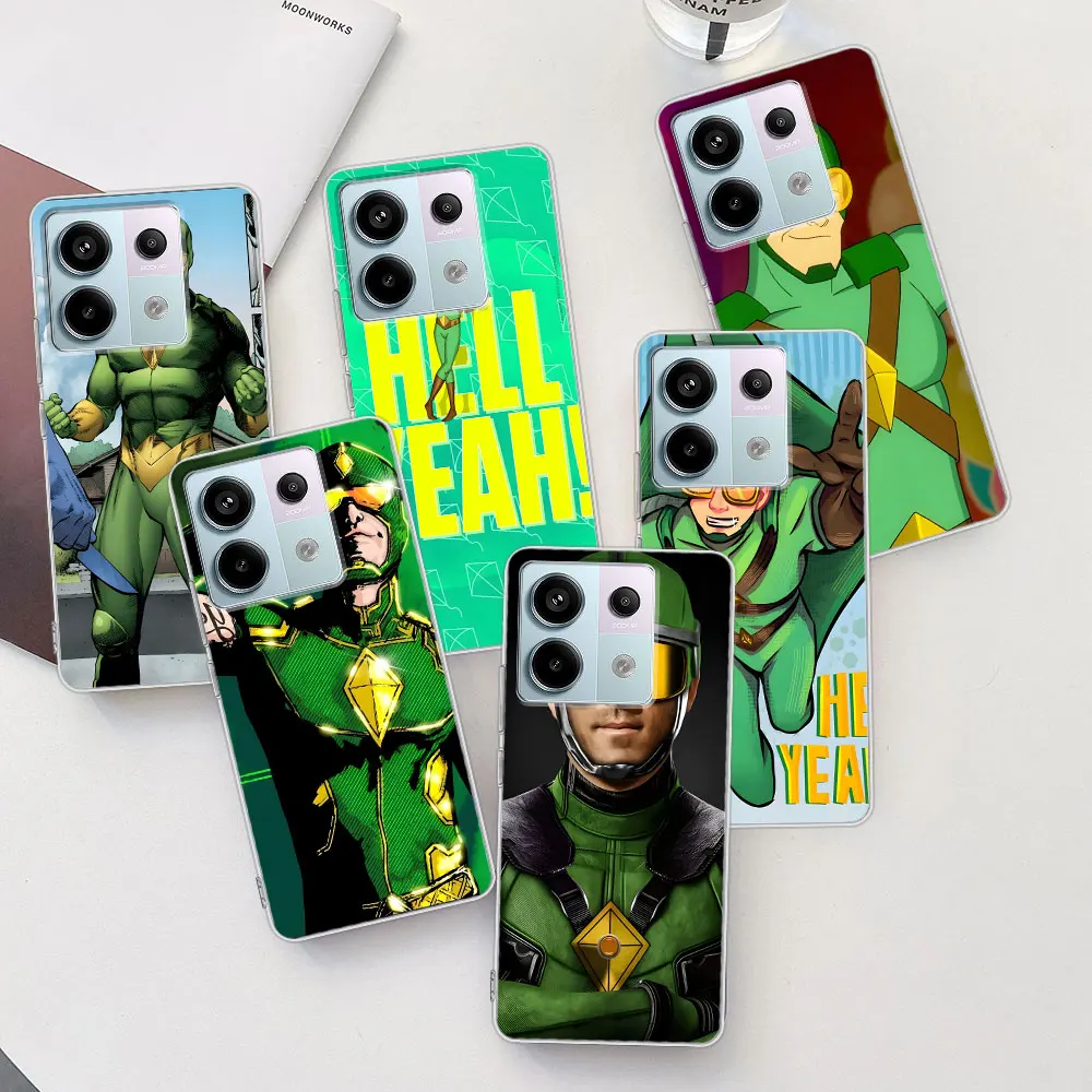 Kite Man Hell Yeah! Case for Xiaomi Redmi Note 12S 10 11 11S 13 9 12 Pro Plus 11T 11E 10S 8 9S TPU Transparent Soft Phone Cover