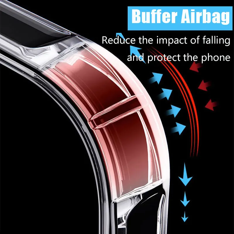 حافظة هاتف شفافة مضادة للصدمات لهاتف آيفون 17 16 15 11 12 13 Pro Max 16 Plus 13 Mini 17 حافظة لهاتف آيفون شفافة من السيليكون #3