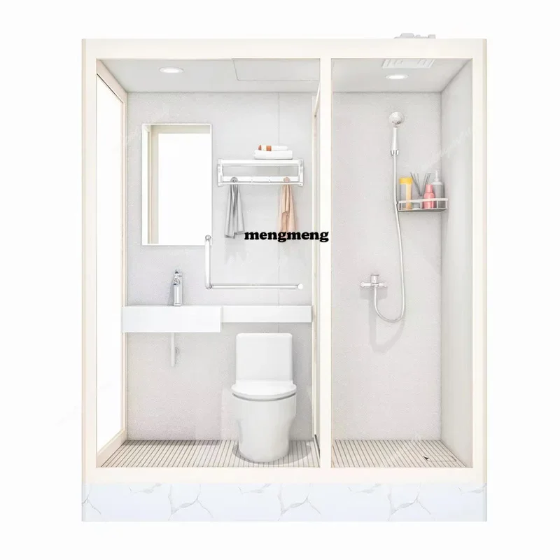 10  Integral bathroom Shower room Integrated household shower room Partition bath Integrated bathroom Mobile toilet