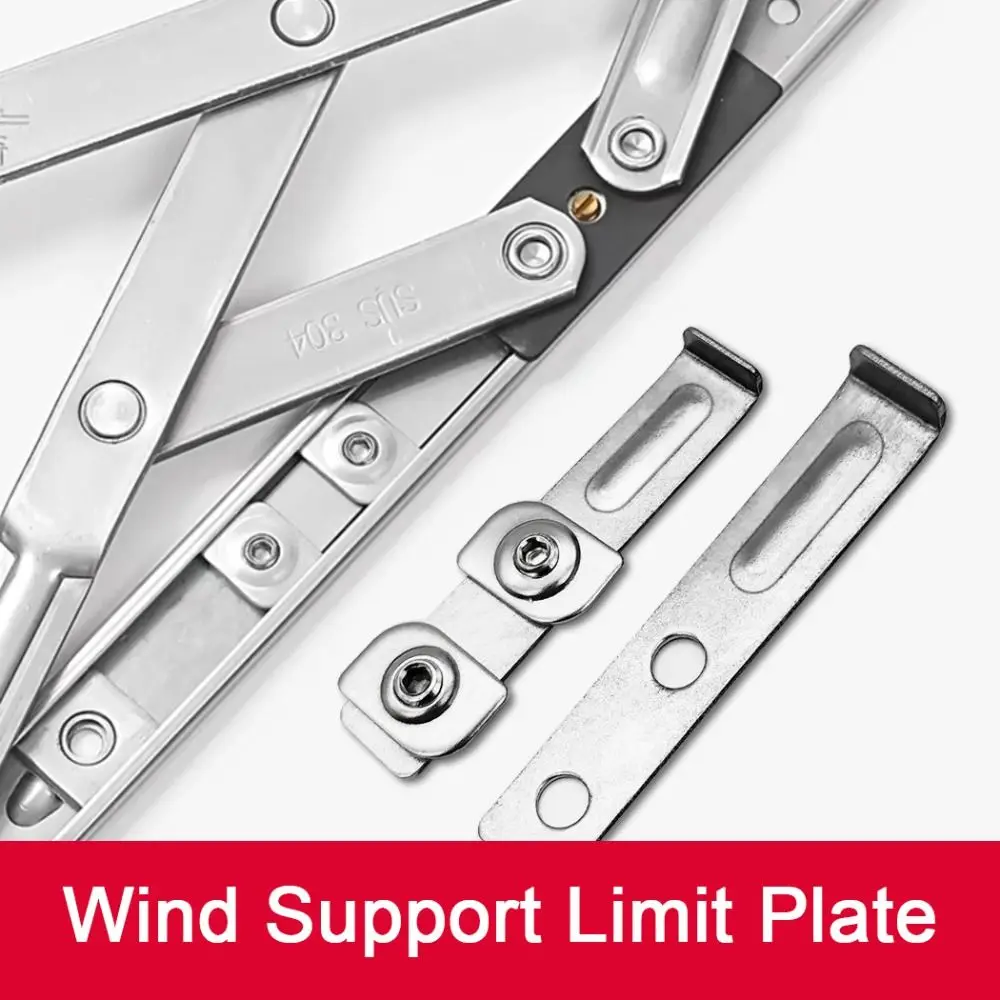 Stainless Steel Window Lock Wind Support Limit Plate Window Limiter Lock Mechanism Non Punching Wind Support Limit Plate