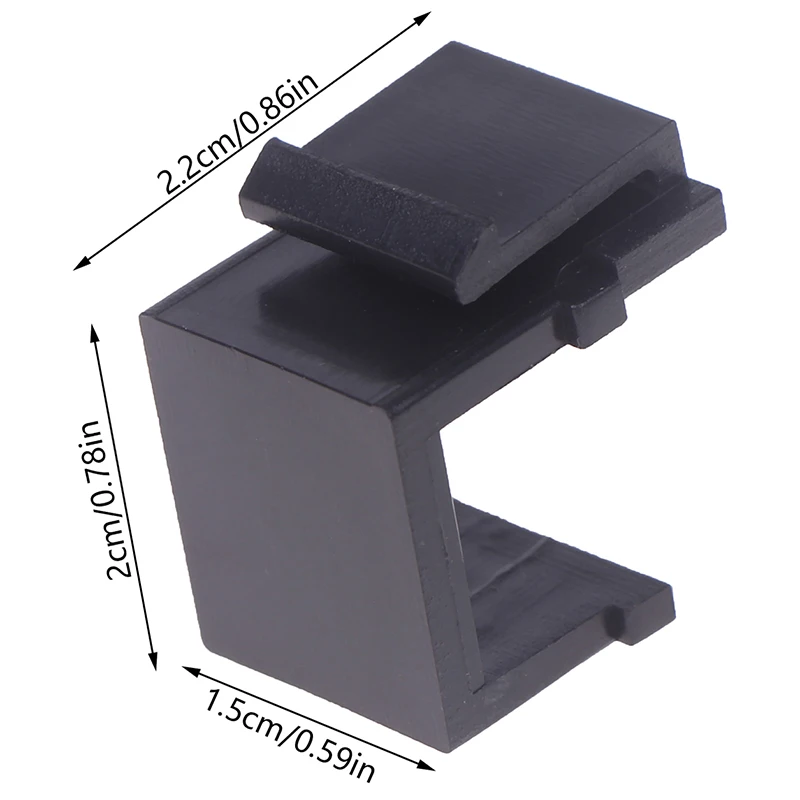 10 Stück ZoeRax RJ45 Keystone Jack Inserts, leere Wandplatte und Patchpanel-Füllung, Zubehör für das Kabelmanagement von Netzwerken