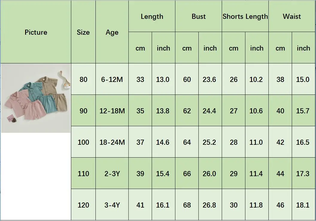 Blotona 2Pcs Little Boys Outfit, Toddlers Summer Solid Color Lapel Short Sleeve Single-breasted Shirt Tops +Elastic Waist Shorts