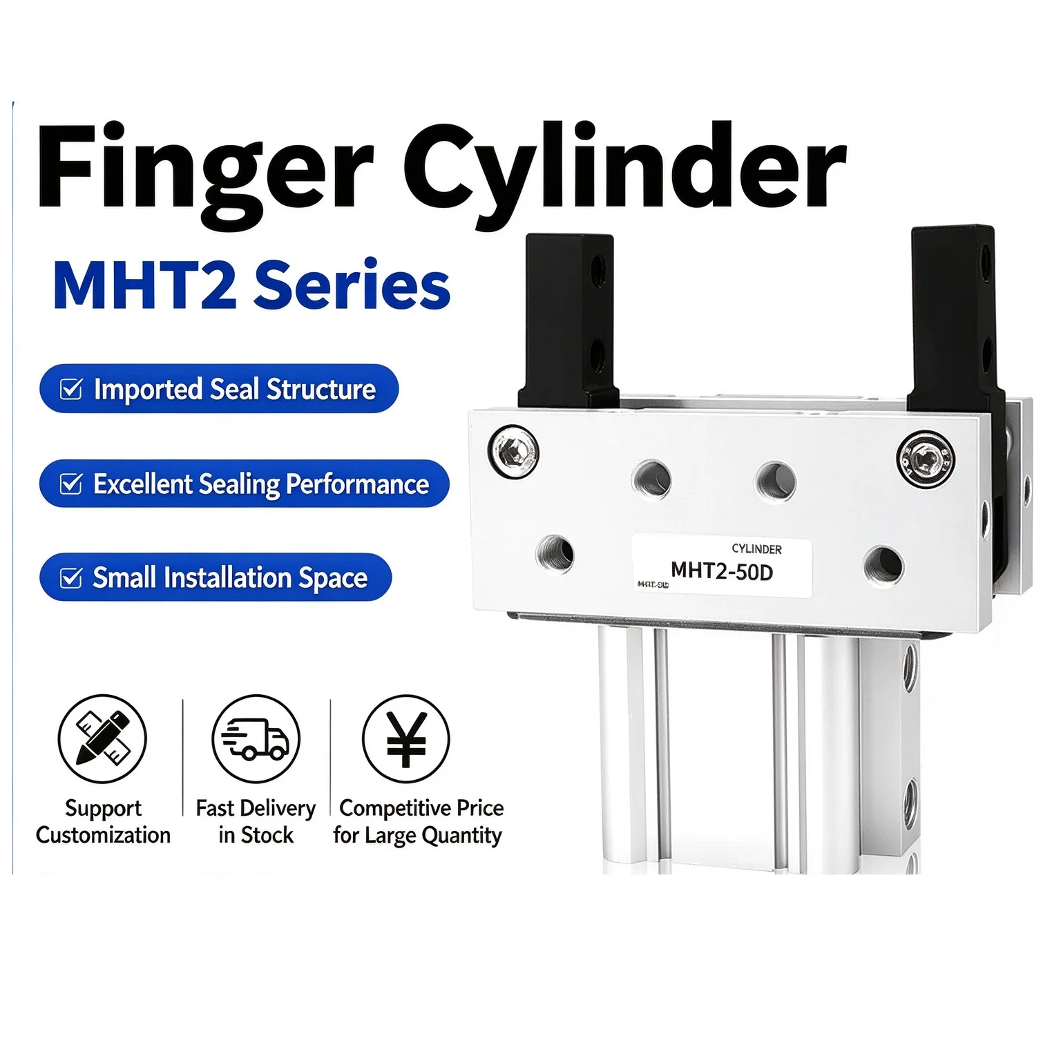 Gripping Force of Pneumatic Finger Cylinders for Air Grippers MHT2-32DZ/MHT2-40D/MHT2-50/MHT2-63DZ
