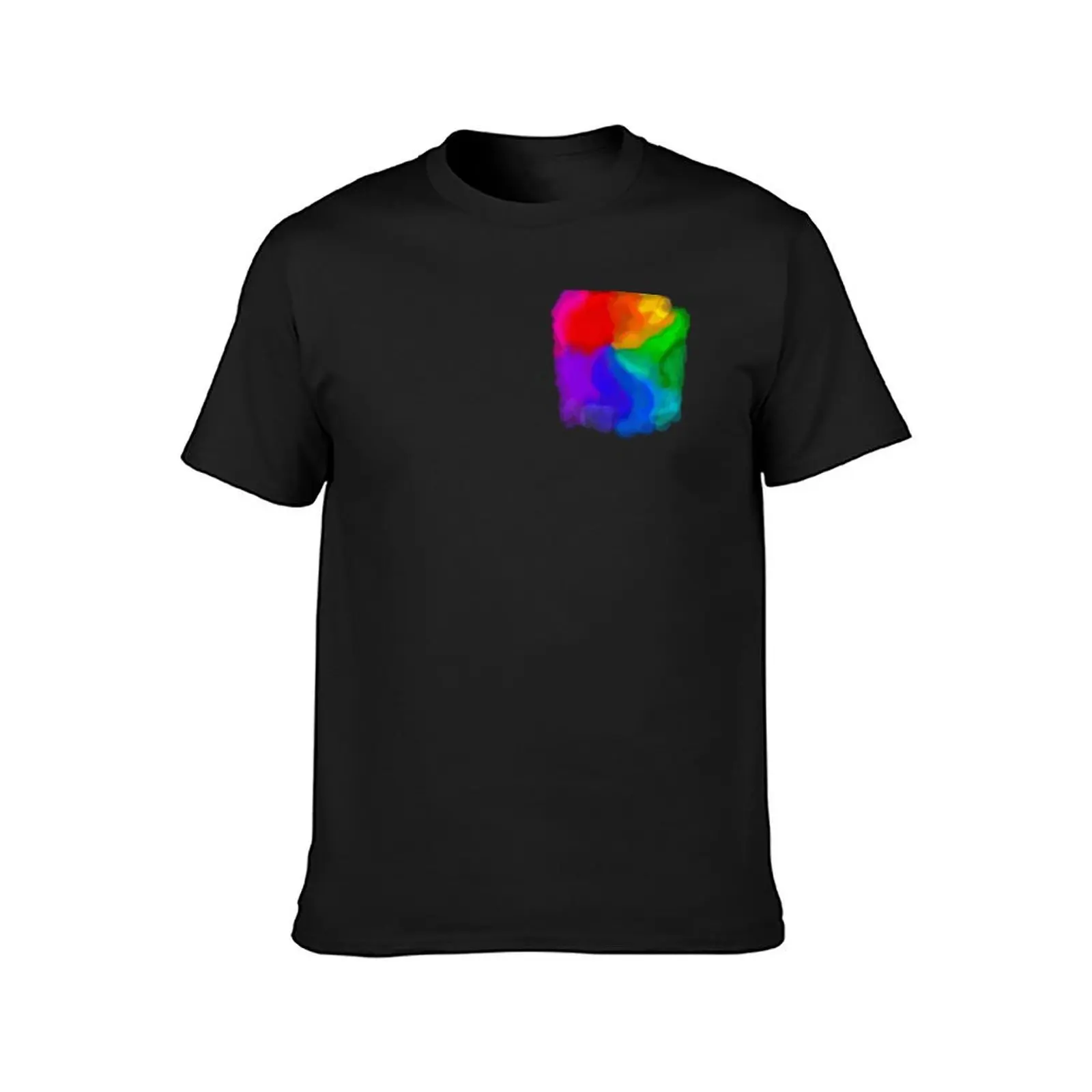 Rainbow in Oil Paint T-Shirt customs graphics black t shirts for men