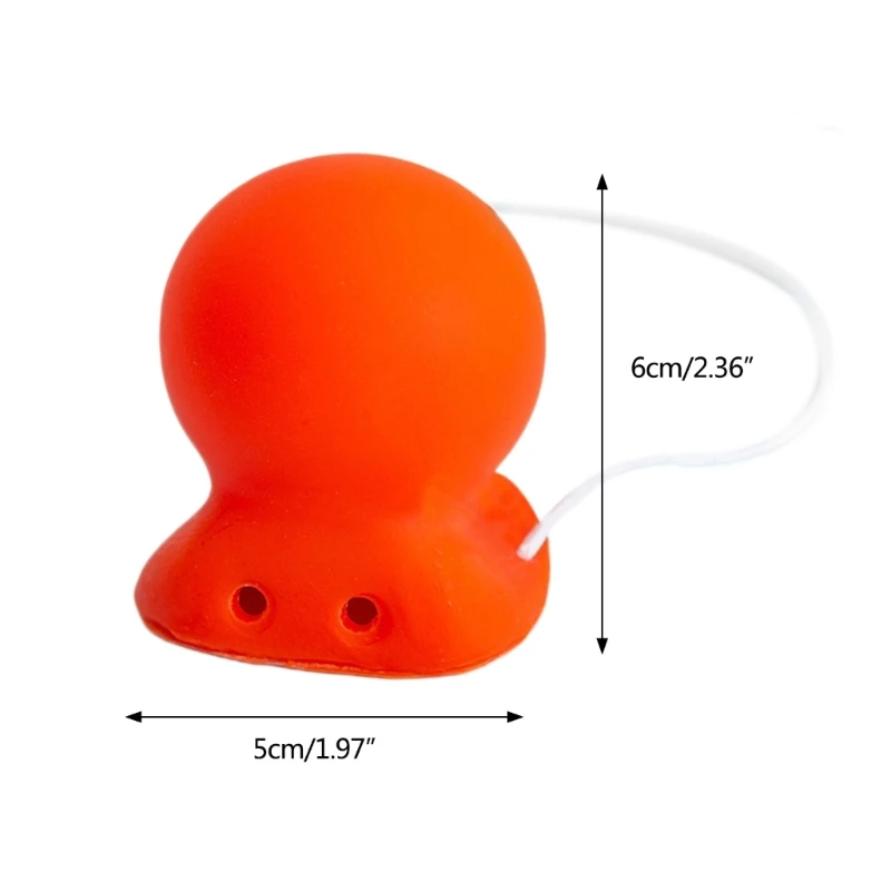 652F Grappige Rode Clown Neus met/zonder Geluid Rubber Clown Neus Halloween Clown Kostuum voor Kind Volwassen Cosplay prop