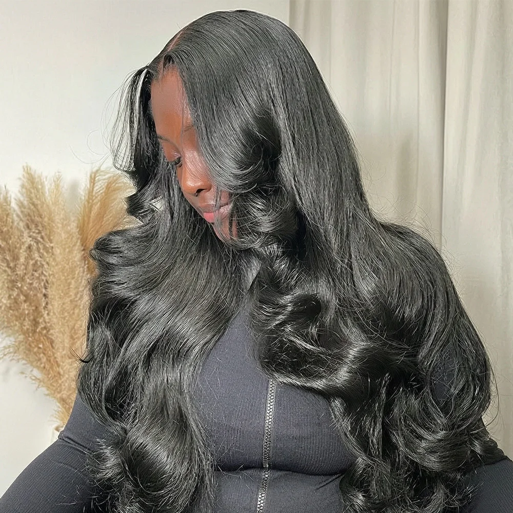 V Part Body Wave Human Hair Wig 220 Density Upgrade 16-32 Inches Natural Color Brazilian Hair Wigs No Glue No Leave Out Ready To Wear