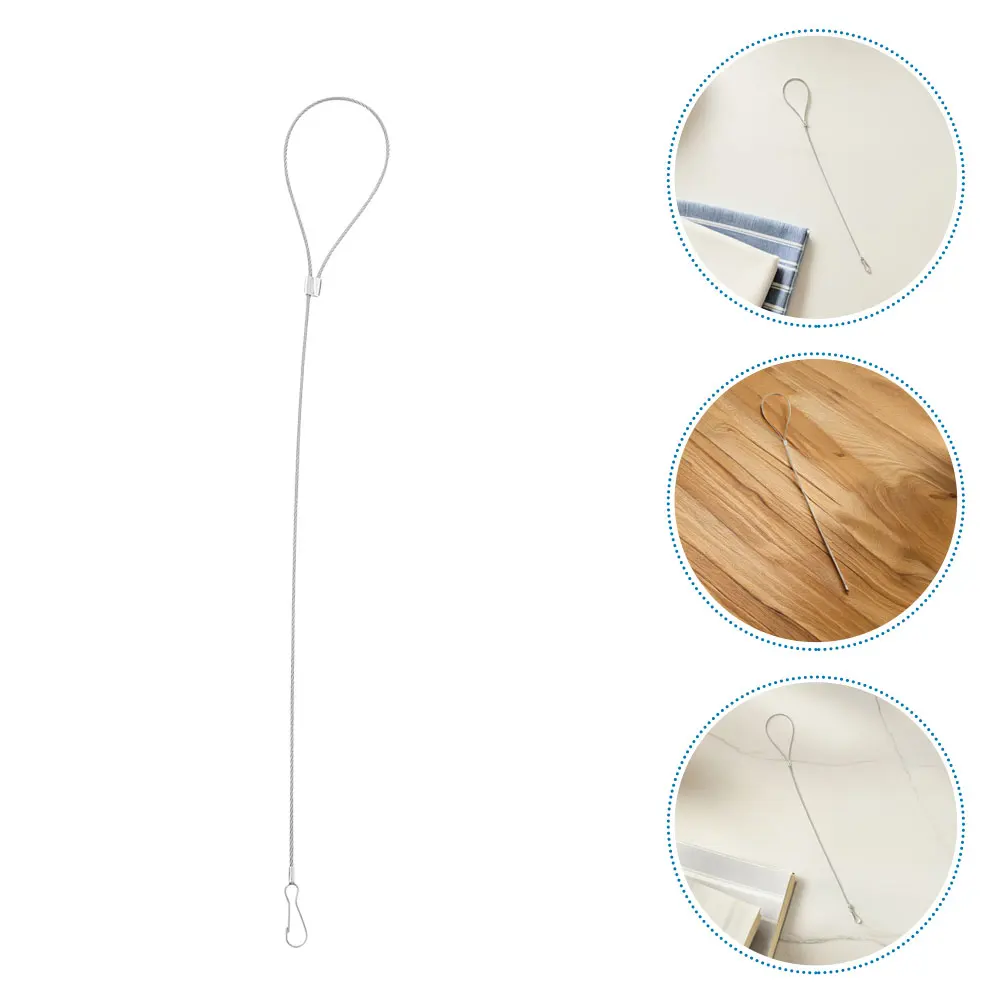 8pcs Anti Fall Decorative Rope Stainless Steel Cable Pull Gate Latch Adjustable Door Opener Fence Backyard Safety Lighting