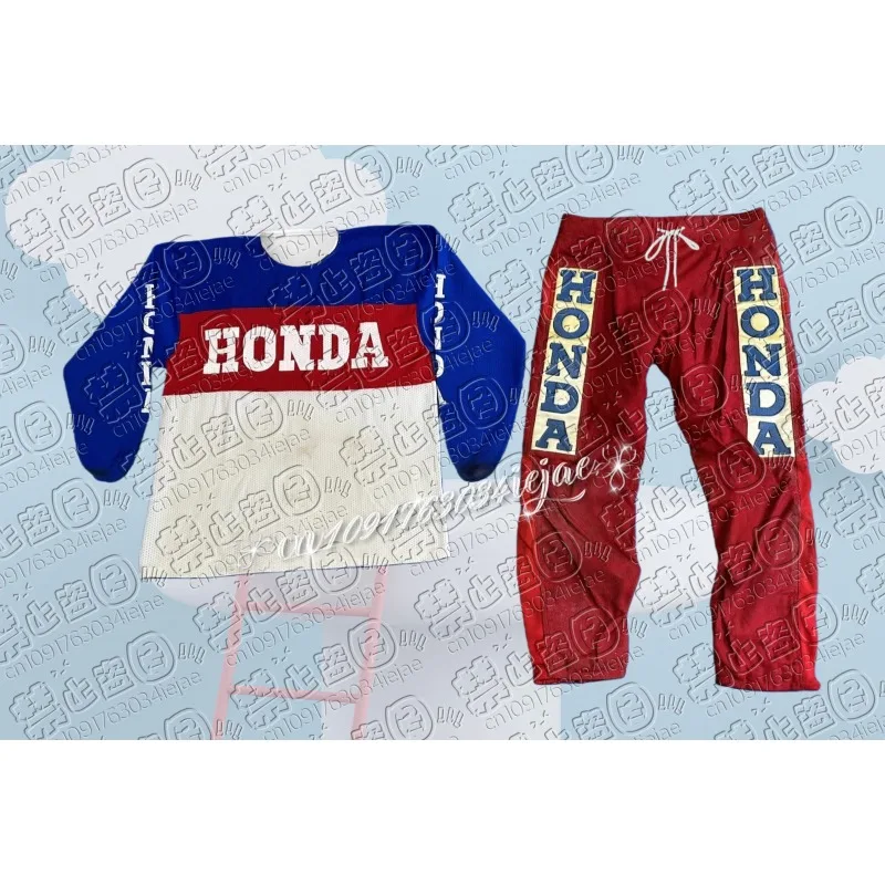 

Long Sleeve Honda Motorcycle Jersey for Racing and Riding Quick Dry Breathable Gear for Off Road Dirt Bike and Mountain suit