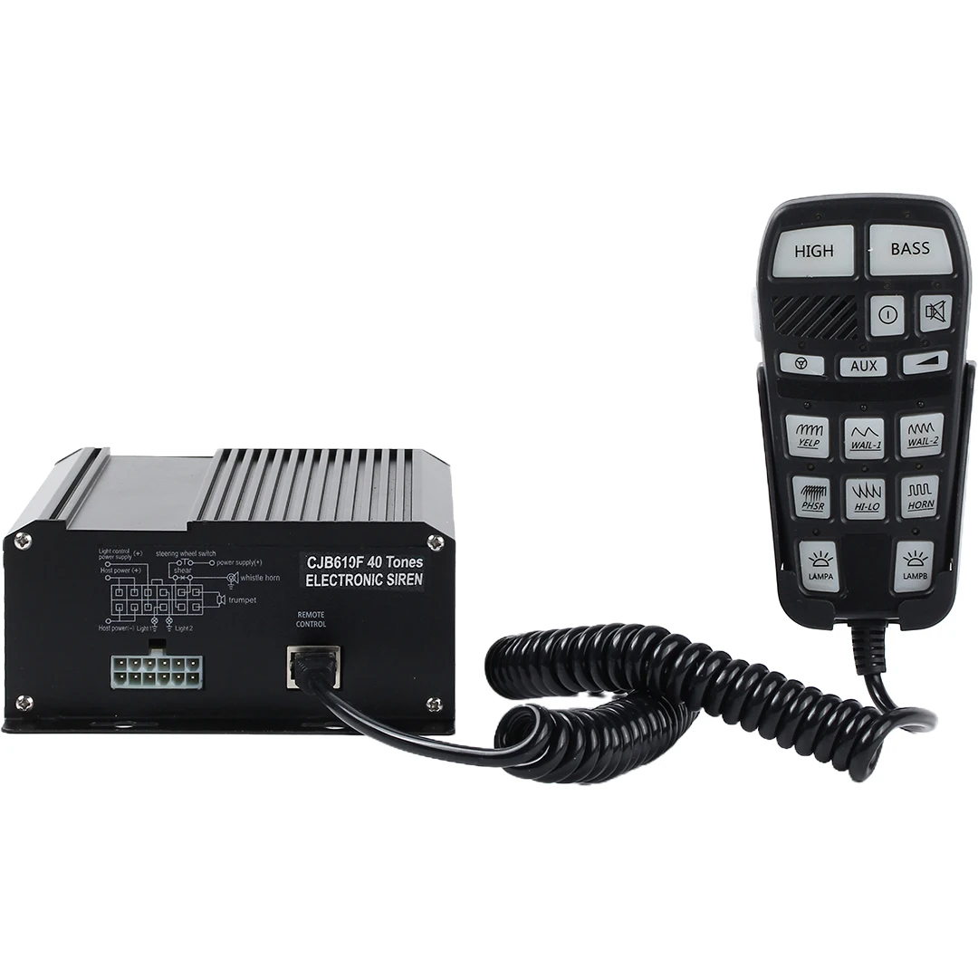 40 Tones Remote Controller Firefighter Ambulance Siren Horn Amplifier Speaker & Horn Product in stock view 3