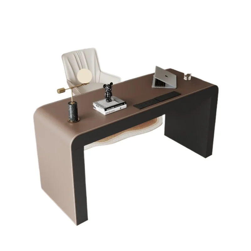 

Advanced modern minimalist Italian minimalist home study desk, living room light luxury computer desk writing desk