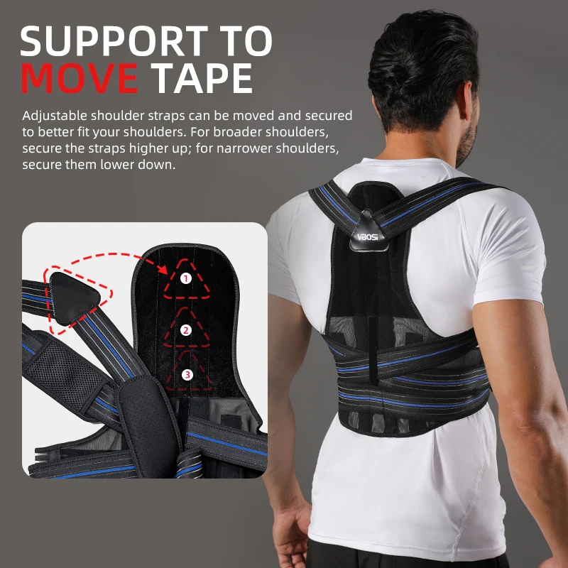 VBOSi Adjustable Back Support Posture Corrector for Men And Women 3 VBOSi Adjustable Back Support Posture Corrector for Men And Women - Image 3