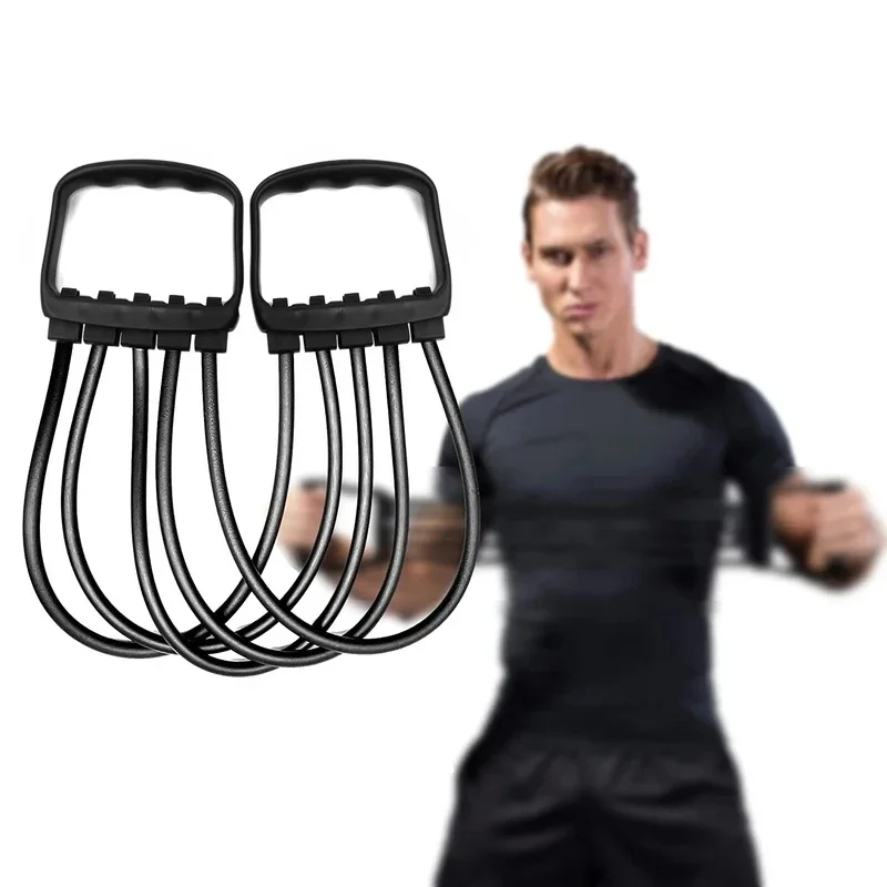 Full Body Workout Set - Chest Expander With 5 Removable Resistance Bands For Pilates, Push Ups, And Muscle Training - Strengthen