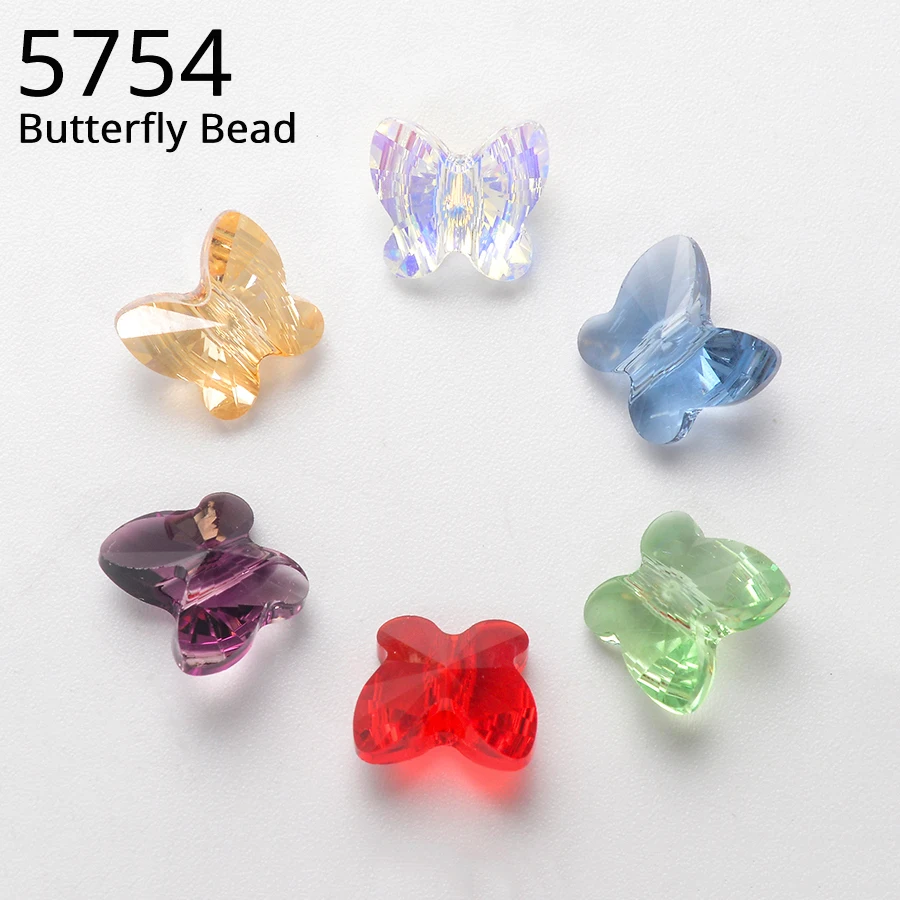 (1 piece) Crystal from Austria 5754 Butterfly Bead With Hole Rhinestone for Necklace Bracelet Jewelry Making Accessories