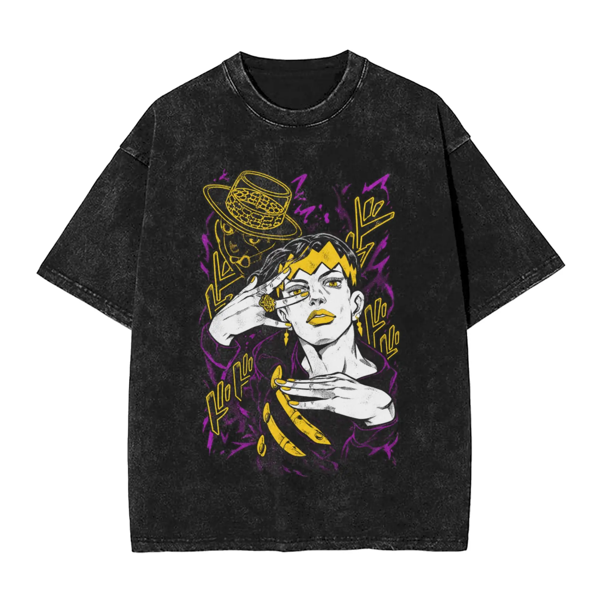 Men Jojo's Bizarre Adventure Rohan Kishibe Artist T Shirts  Tees Summer Awesome Short-Sleeved T-Shirt O Neck Tshirt Wholesale
