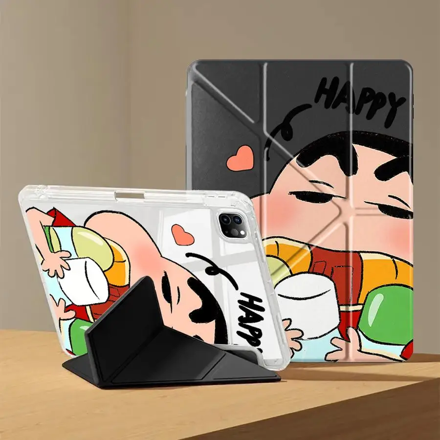 

Чехол для планшета iPad Air 4 5 M3 M2 1 2 M4 11 дюймов Pro 11th 10th 9th 8th 7th 12.9 дюймов Mini 6 7 Pro 2025 с Y-образным держателем-подставкой и отсеком для стилуса