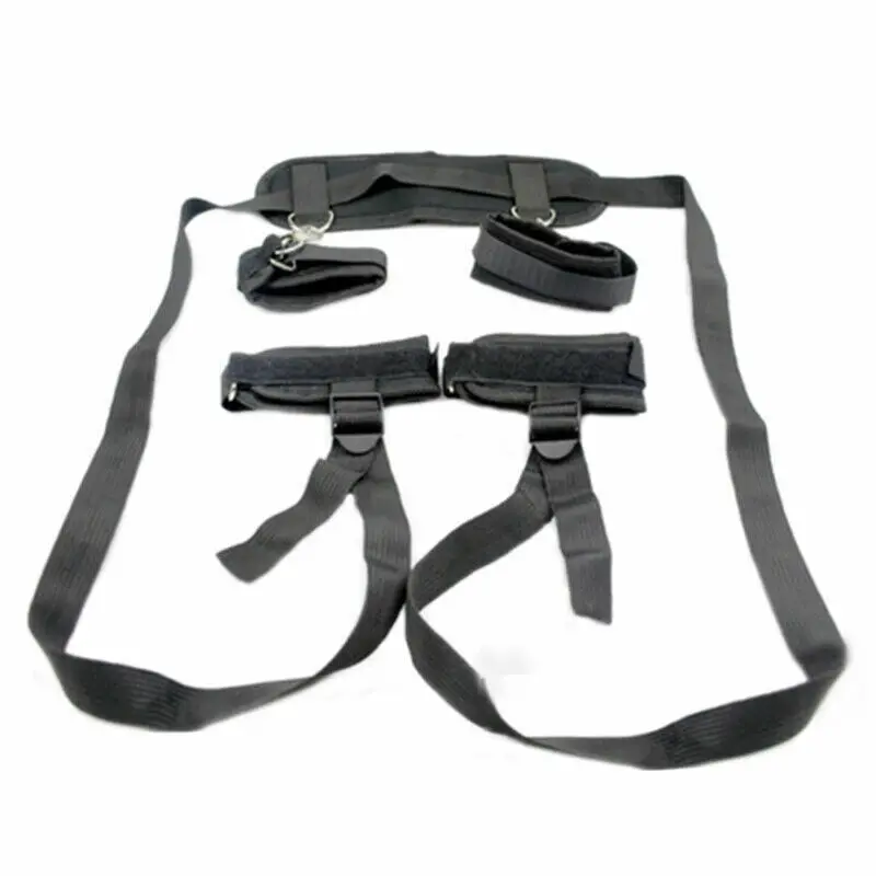 Restraint System Strap Hand & Ankle Cuffs Strap BDSM Bondage Kit Sex Toy for Couples view 8