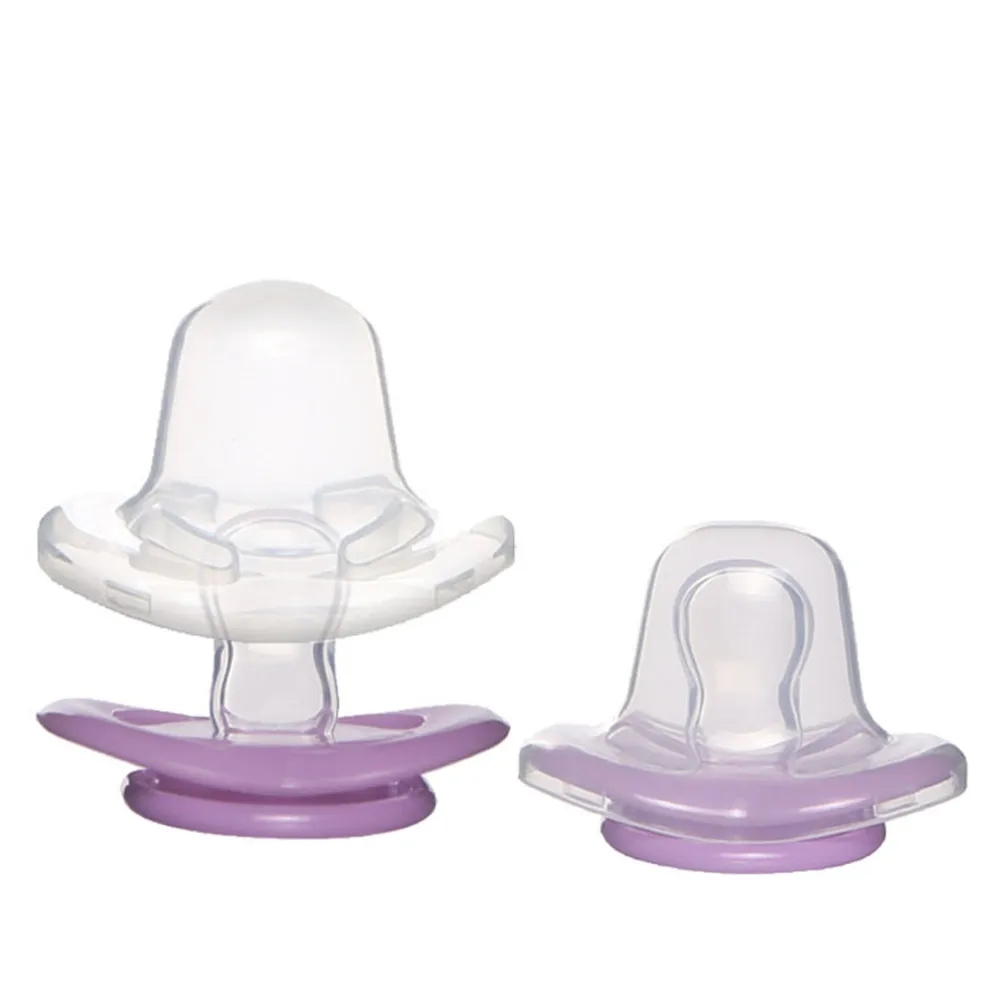 

3Pcs Silicone Baby Pacifier Portable Dustproof Infant Pacifier for Newborns Soothing Comfort Ergonomic Breast-Shaped Design