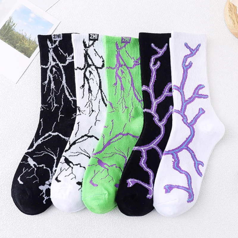 Trendy Socks Harajuku Style Men's Street Couple Middle Tube Cotton Socks European and American High Street Fashion Wild Sports