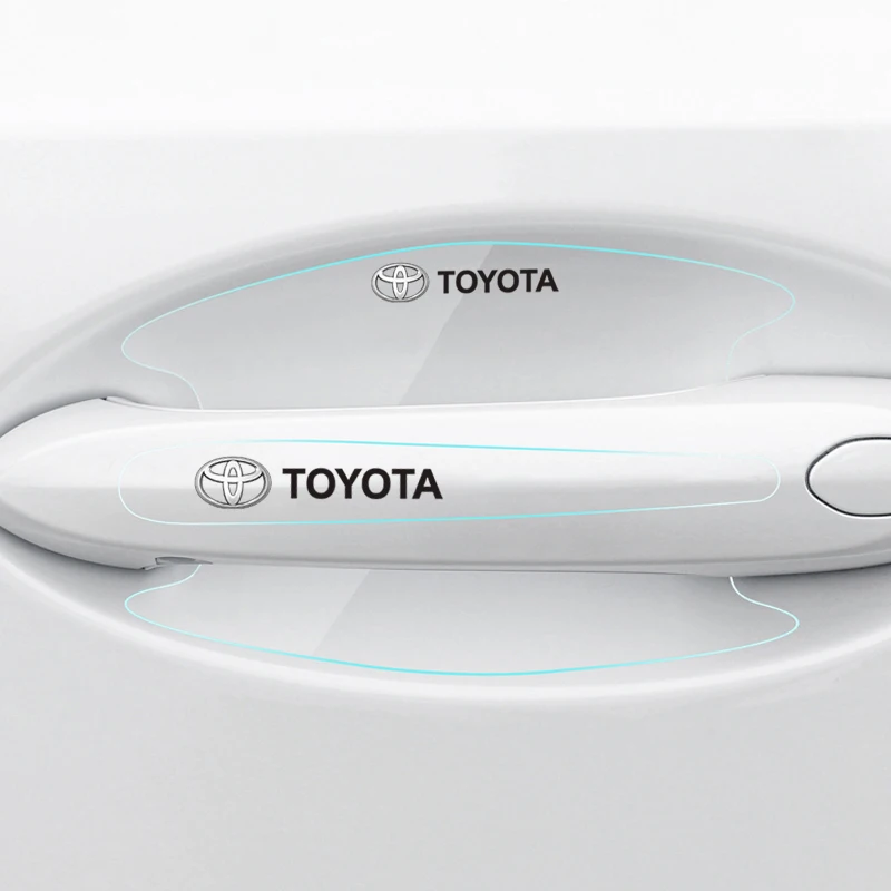 مقبض باب السيارة وعاء ملصق شفاف شرائط حماية مضادة للتصادم لتويوتا ألارد سليل يارس كورولا بريوس حقوق الإنسان فيرسو #5