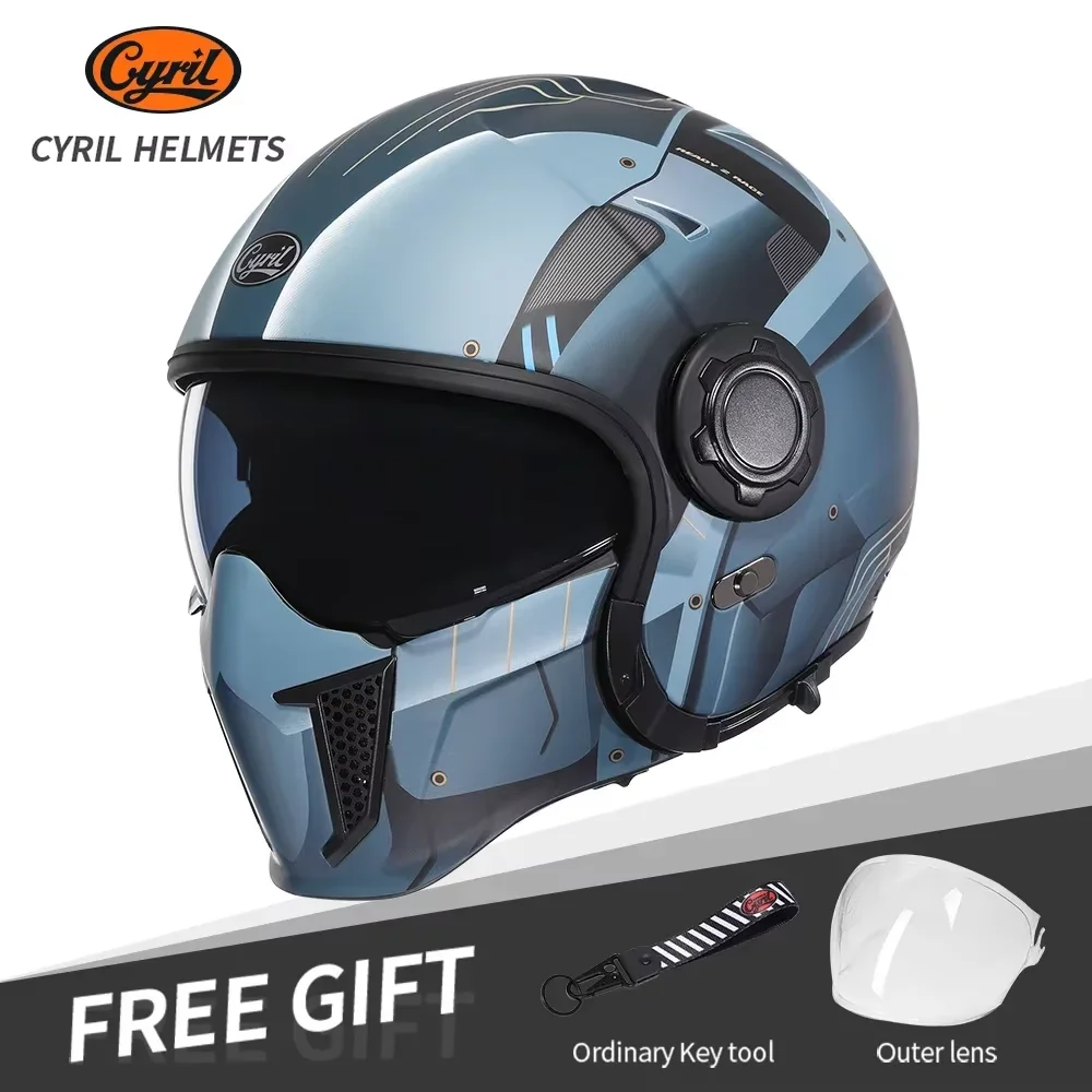 Cyril Full Face Racing Helmets Joker Safety For Motorcycle Scooter Casco Moto Sports Helmet Men Removable Safety Light Weight