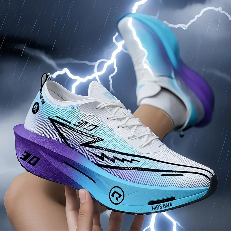 حذاء الجري على الطرق للرجال نعل خارجي EVA خفيف الوزن وجيد التهوية مع نعل مطاطي مقاوم للانزلاق ومقاوم للاهتراء للجنسين