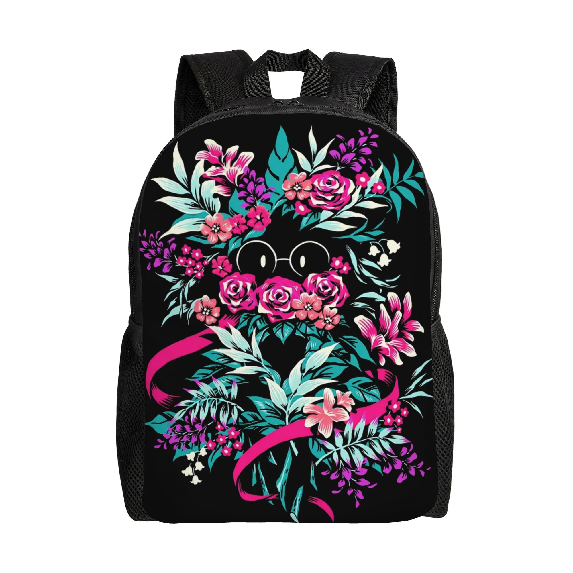 

Deltarune Spamton Merch Ralsei Floral Backpack Pretty Backpacks Boy Sport Large School Bags Designer Rucksack
