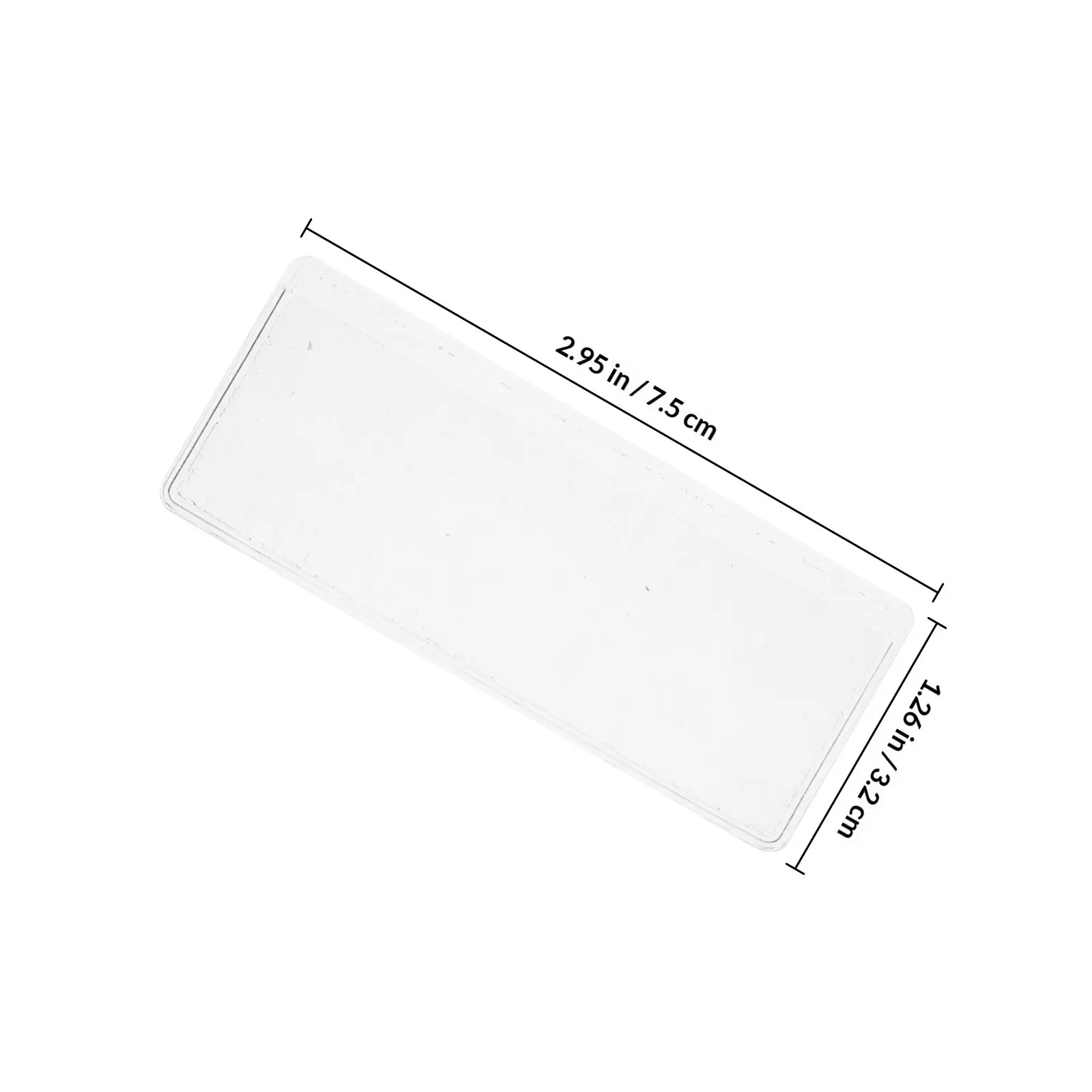 24Pcs Adhesive Label Pockets Clear Waterproof Storage Bin File Cabinet Drawer Index Card Holders Clear Label Holders