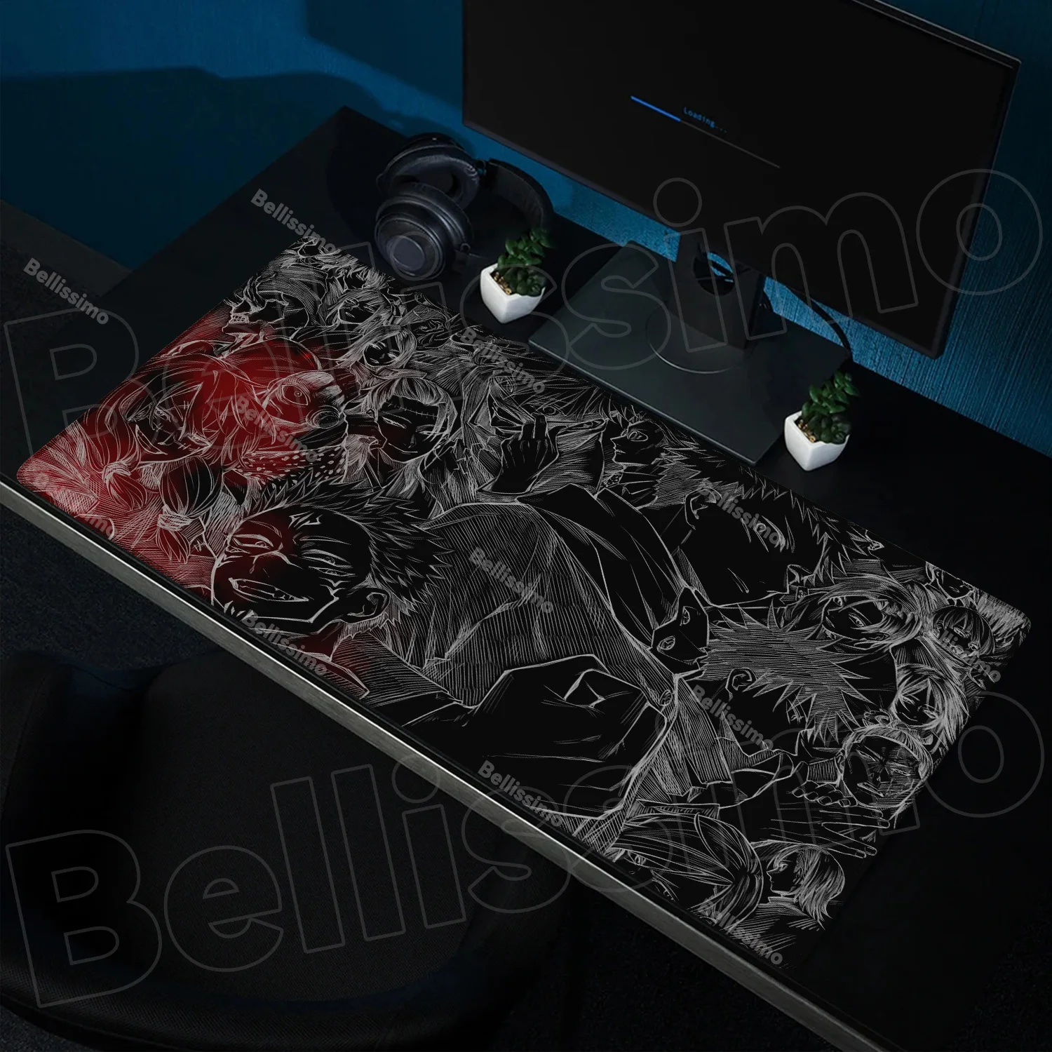 Alfombrilla de ratón de Anime Jujutsu Kaisen Gojo Satoru, alfombrilla grande para ratón para juegos, alfombrilla para escritorio de ordenador, alfombra grande, alfombrillas para teclado y ratón de empresa para jugadores