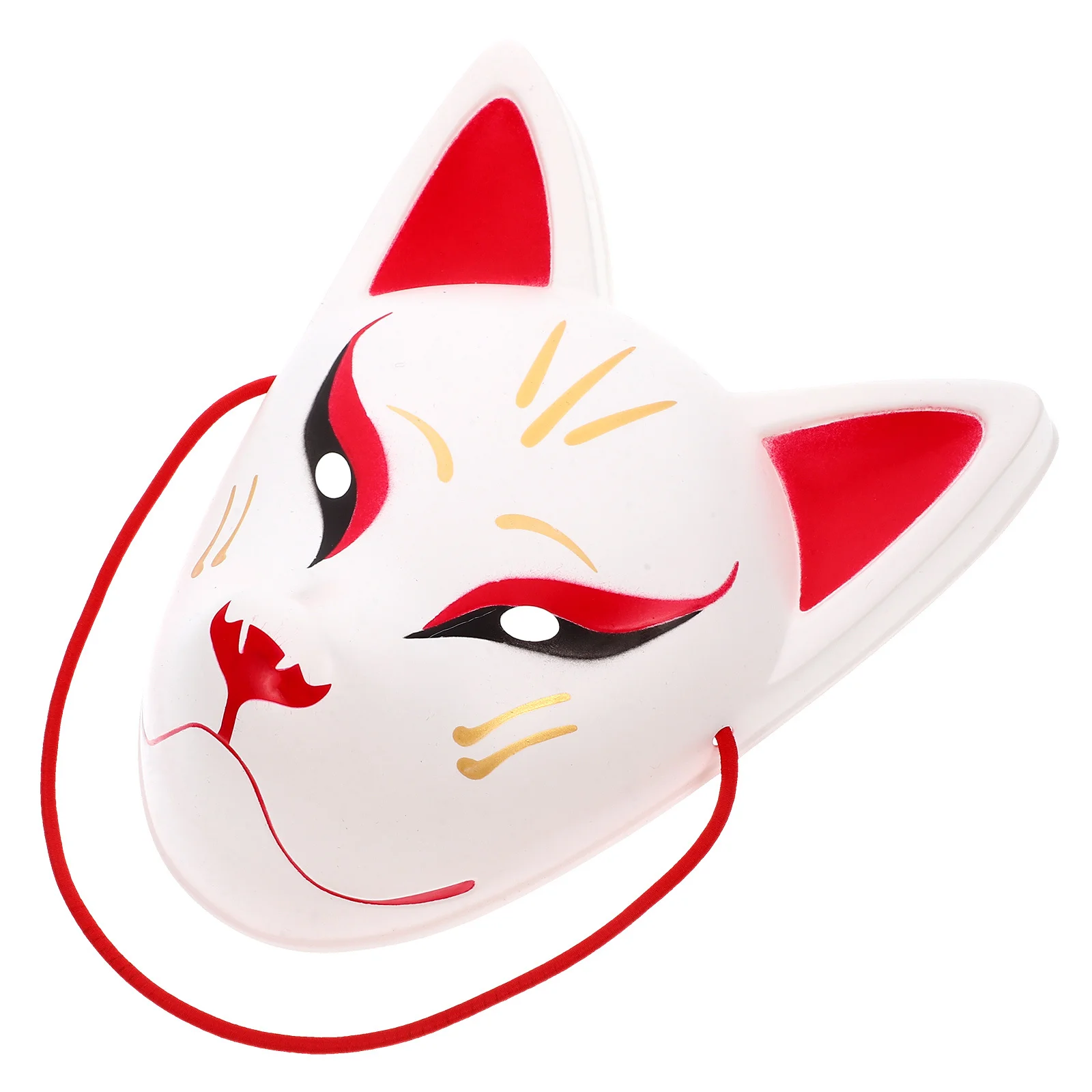 

Fox Mask Japanese Cherry Blossom Design Full Face Costume For Adults Masquerade Halloween Cosplay Animal Face Mask Decor