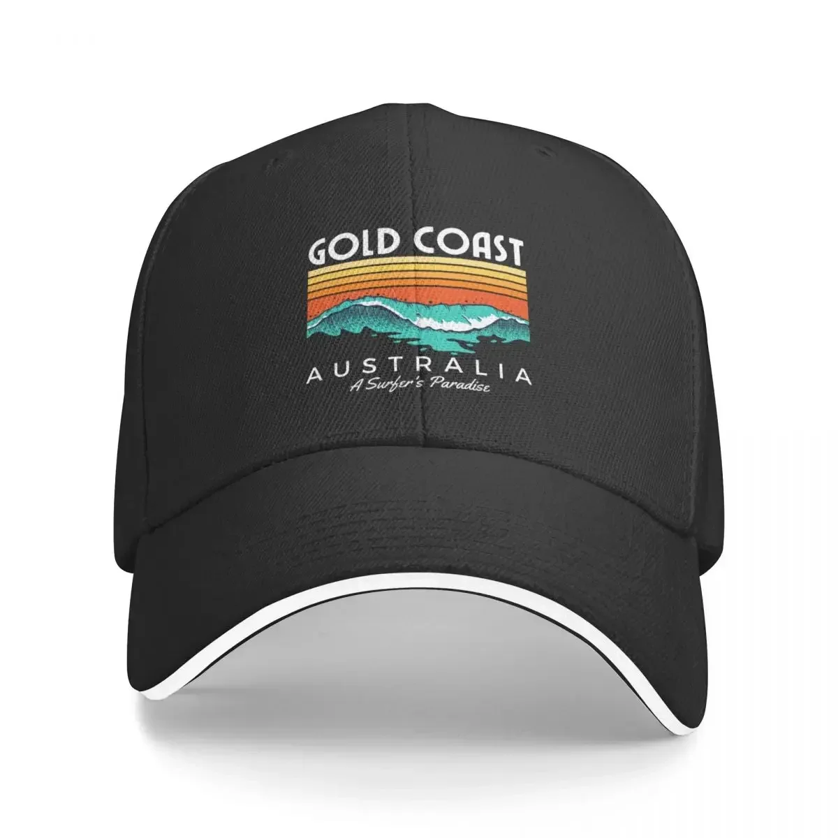 Gold Coast Australia A Surfer's Paradise Baseball Cap Hat Luxury Brand custom Hat Women's Hats For The Sun Men's