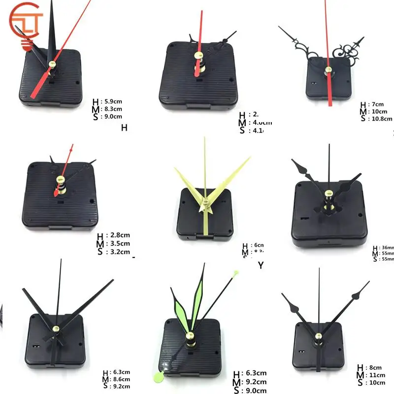 Hanging DIY Quartz Watch Silent Wall Clock Movement Quartz repair Movement Clock Mechanism Parts with needles 1 set new