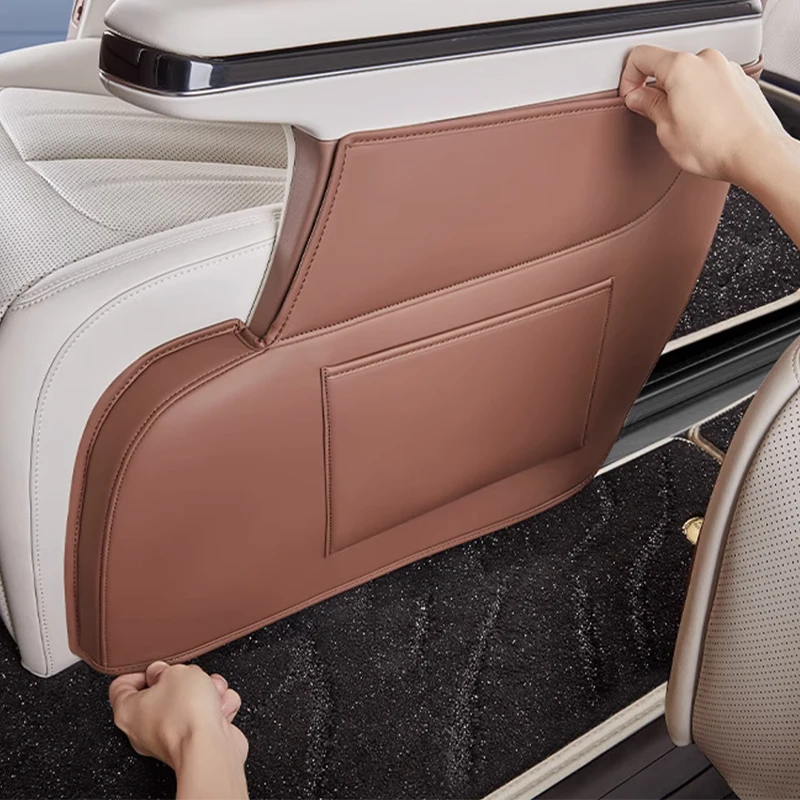 ل BYD M9 2025 الداخلية الصف الثاني مقعد الجانب الحدود ركلة الوسادة الملحقات الداخلية الجلدية