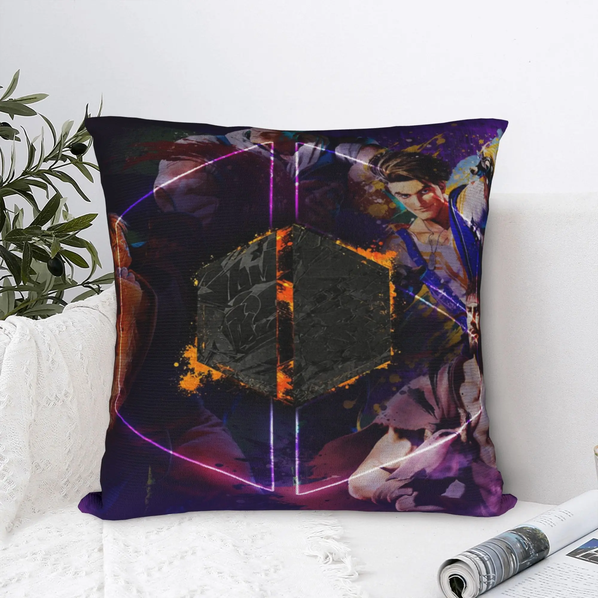 Streets Fighters Printing Pillowcase Cushion Cover  Pillow Covers New Style Seat Decoration Zipper Multi Size
