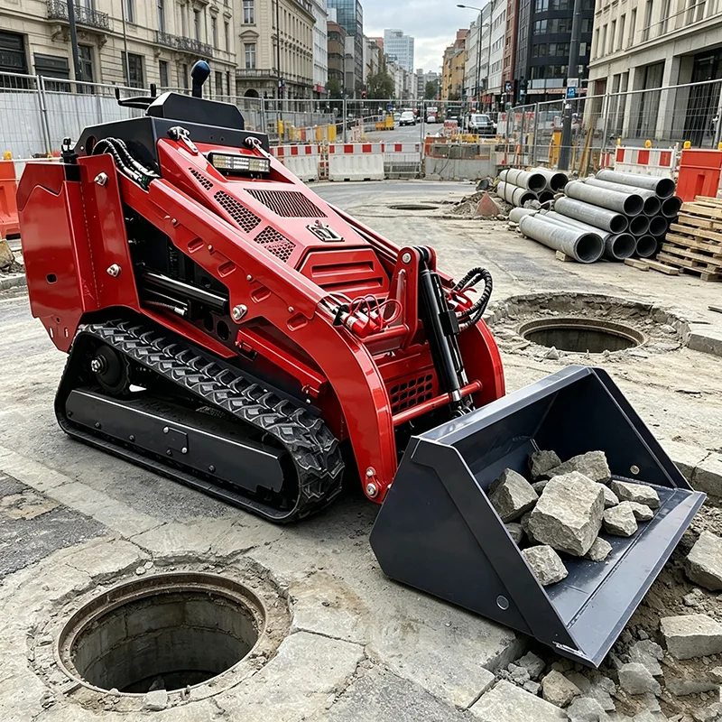 Mini Compact Track Loader Crawler Skid Steer Loader Multi‑Purpose for Farm Yard Construction Projects
