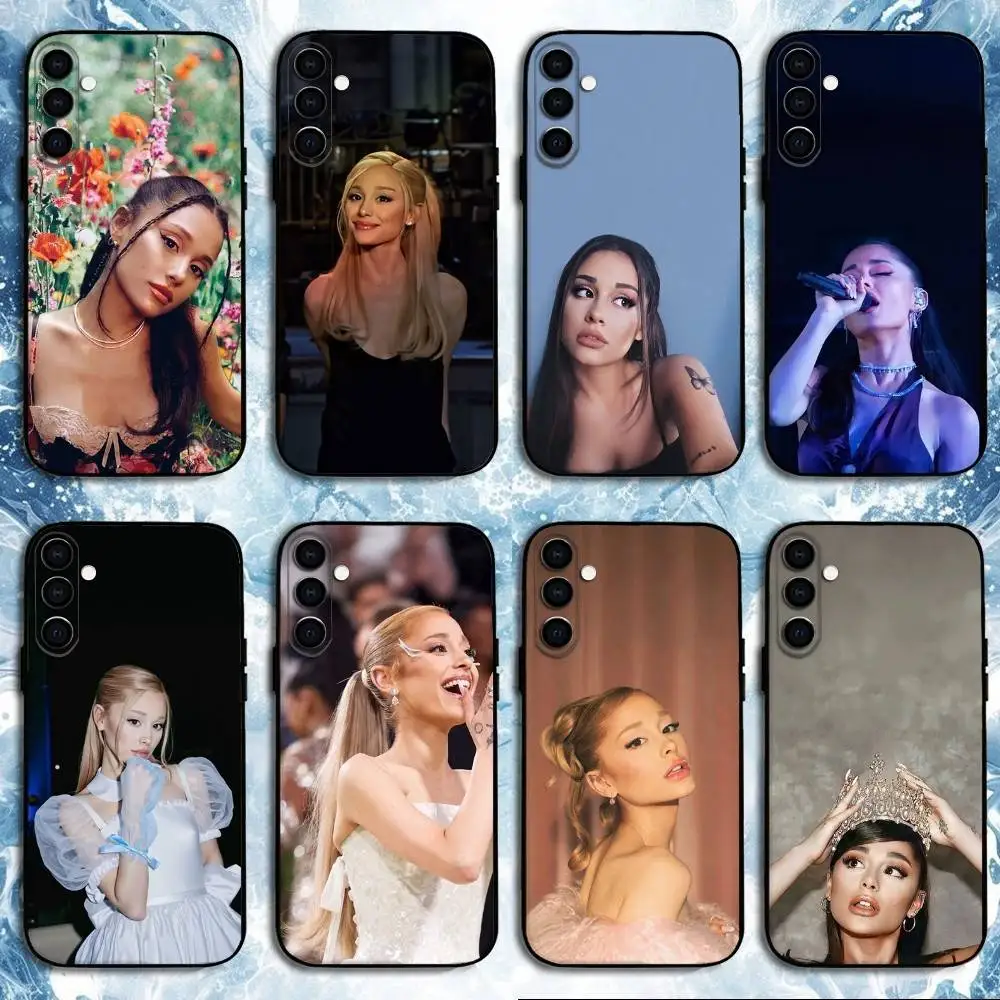 

Singer A-Ariana Grande Phone Case For Samsung Galaxy A73,A72,A71,A70,A53,A52,A51,Others Soft Black Shell