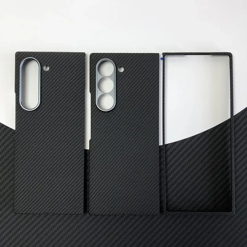 

Black Z fold 6 aramid carbon fiber geometric lightweight 08-09