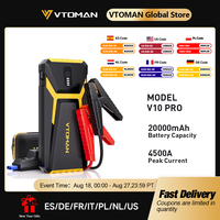 VTOMAN Power Bank 20000mAh Jump Starter Portable Charger Car Booster 4500A Auto Starting Device Emergency Car Battery Starter
