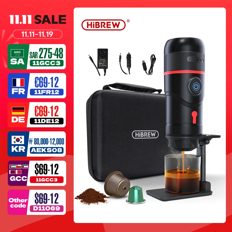 Portable Coffee Machine for Car and Home