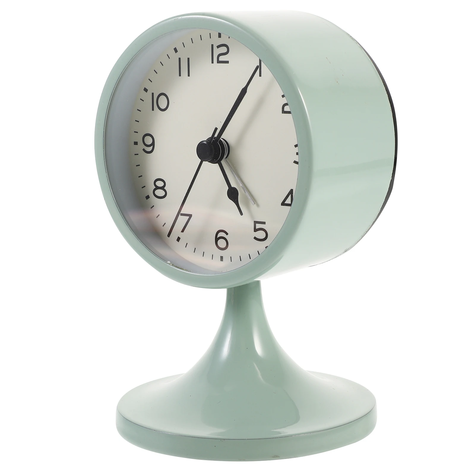 

Nordic Metal Children Alarm Clock Silent Desk Luminous Nightst Clocks for Bedrooms Vintage Style Small Table for Study