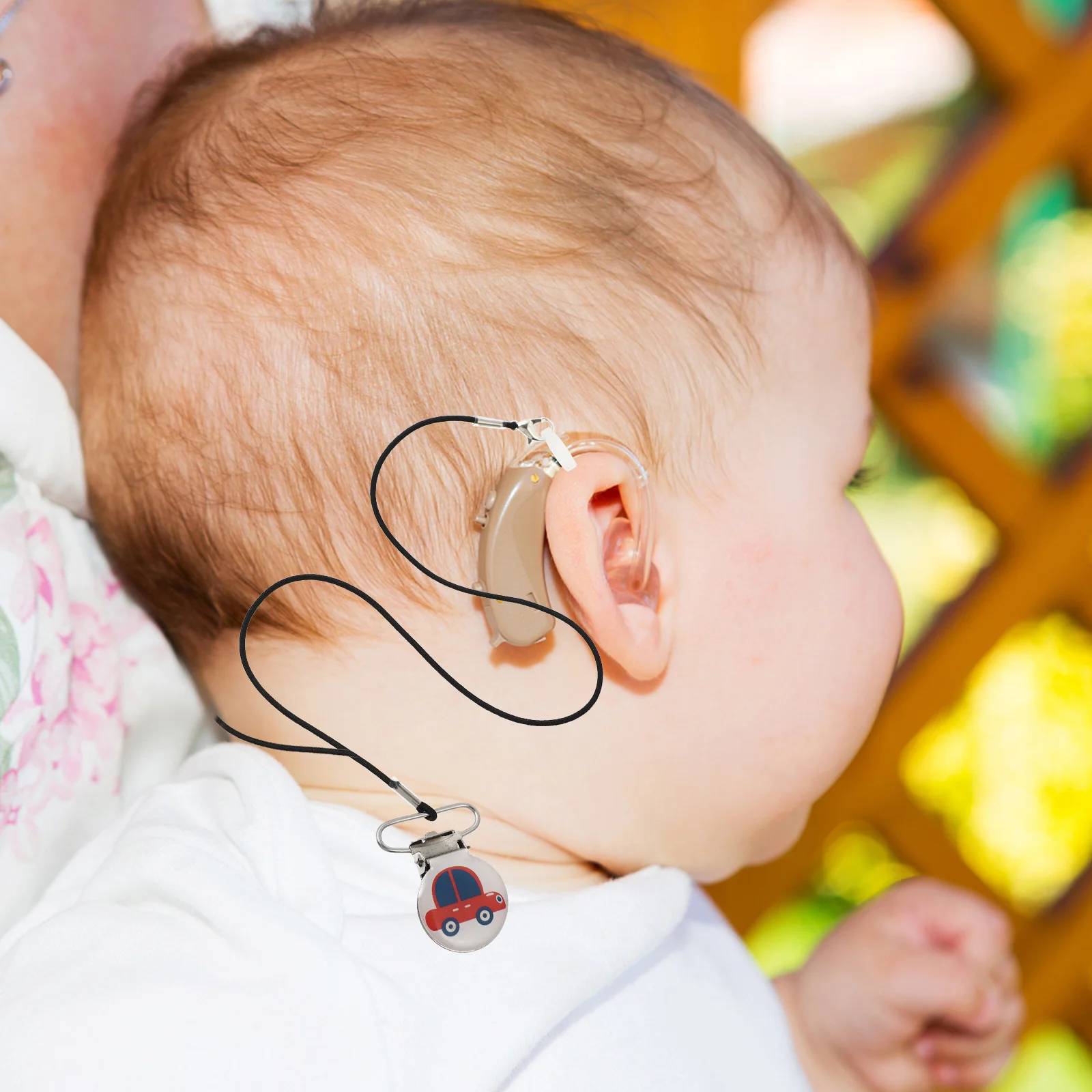 

Hearing Aid Protector Hanging Strap Lightweight Clip Lanyard Anti-Lost Cord for Kids Adults Use Hearing Aid Cord