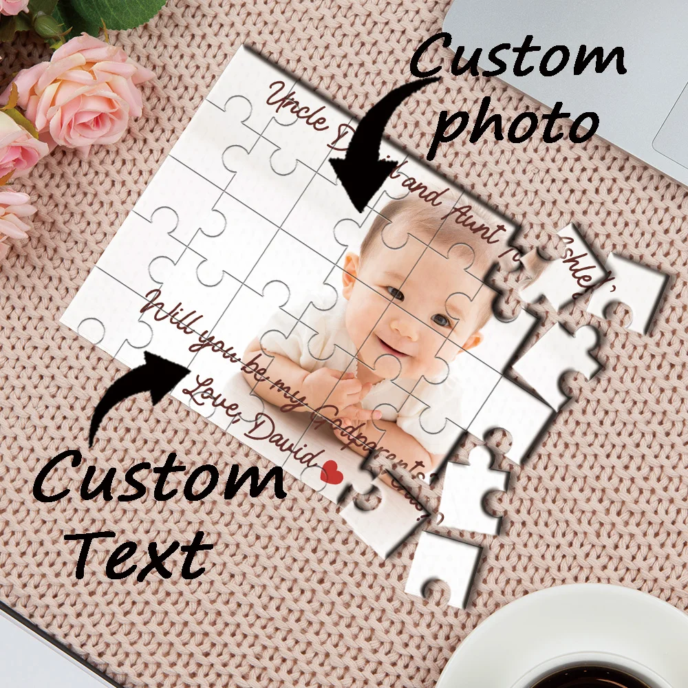 Personalisiertes Holzpuzzle mit Eigenem Bild, 35/300/500/1000 Teile, Individuelles Foto-Jigsaw