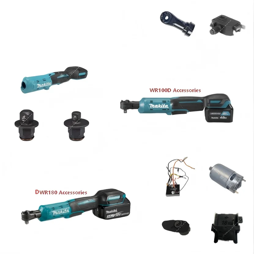 WR100D DWR180 Worm Drive Wrench, Forward and Reverse Adjustment Motor Switch Controller, Tool Head Accessories